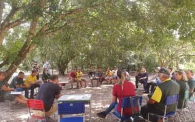 Guarani na TI Paranapuã celebram acordo de convivência com Parque Estadual no litoral paulista