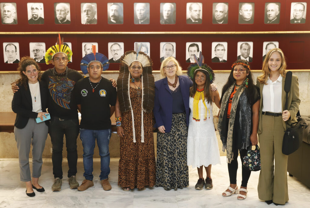 Presidente do STF, ministra Rosa Weber recebe em audiência a Comissão Guarani Yvyrupa no Salão Branco. Foto: Fellipe Sampaio /SCO/STF